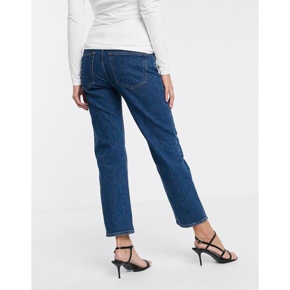 ASOS Maternity Blue Straight Leg Jeans Size 10 NWT - Picture 4 of 12